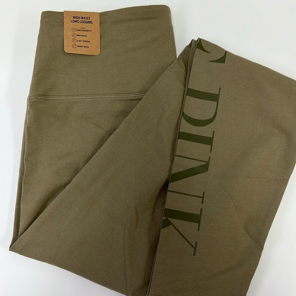 NEW PINK Victoria’s Secret High Waist Active Leggings Size Large Long